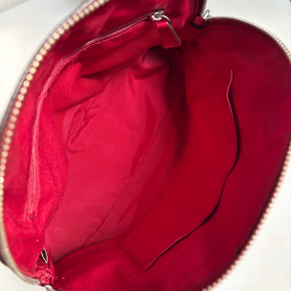 COACH Peyton F32582 Mini Dome Crossbody Bag Red - Picture 10 of 15